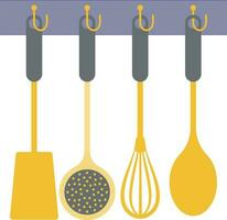 köksutrustning verktyg uppsättningar ikon. vektor