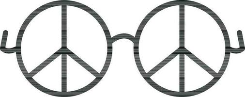 fred ikon med glasögonen stil. vektor