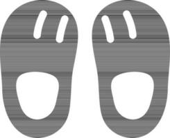 Glyphe Sanft Schuhe Symbol im eben Stil. vektor
