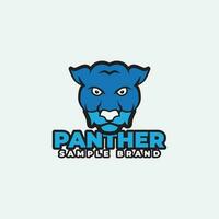 ein Blau Panther Logo Design vektor