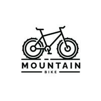 Berg Fahrrad Logo Design Vektor Illustration