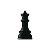 Königin Schach Symbol isoliert auf Weiß Hintergrund vektor
