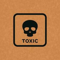 förgifta toxisk förpackning mark ikon symbol vektor