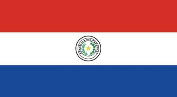 flagga av paraguay.nationell flagga av paraguay vektor