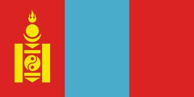 flagga av mongolia.national flagga av mongoliet vektor