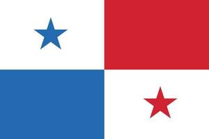 Flagge von panama.national Flagge von Panama vektor