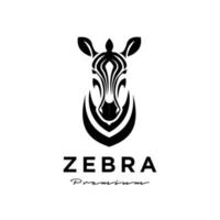 Premium Zebra Kopf Vektor Logo Icon Design