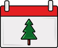 Weihnachtskalender-Symbol vektor