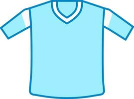 Blau T-Shirt Symbol. vektor