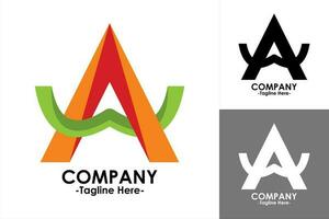 einzigartig, modern und elegant Logo Vektor Initiale Brief ein