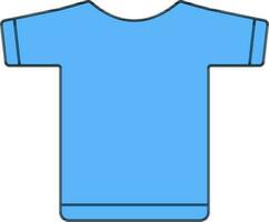 T-Shirt Symbol oder Symbol im Blau Farbe. vektor