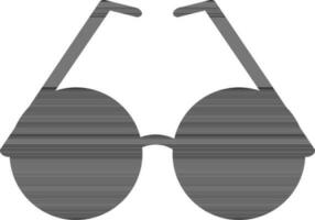 illustration av en solglasögon i svart Färg. vektor
