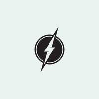 blixt elektrisk vektor blixt ikon logotyp och symboler