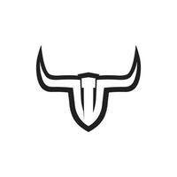 Stierhorn und Büffel Logo und Symbole Vorlage Symbole App vektor