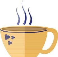 Illustration von Kaffee Tasse Symbol im Hälfte Schatten zum trinken. vektor