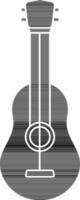 Gitarre Symbol im Glyphe Stil. vektor