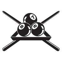 Billard- Logo Symbol Vektor Illustration Vorlage Design