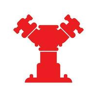 Feuer Hydrant Symbol Symbol, Logo Vektor Illustration Design Vorlage