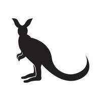 känguru ikon, logotyp illustration design mall. vektor