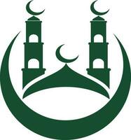 Logo der islamischen Moschee vektor