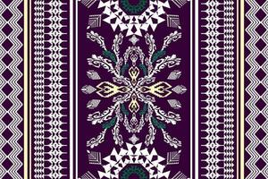 ethnisch Zahl aztekisch Stickerei Stil. geometrisch Ikat orientalisch traditionell Kunst Musterdesign zum ethnisch Hintergrund, Hintergrund, Mode, Kleidung, Verpackung, Stoff, Element, Sarong, Grafik, Vektor Illustration