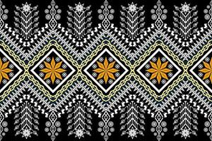 ethnisch Zahl aztekisch Stickerei Stil. geometrisch Ikat orientalisch traditionell Kunst Musterdesign zum ethnisch Hintergrund, Hintergrund, Mode, Kleidung, Verpackung, Stoff, Element, Sarong, Grafik, Vektor Illustration