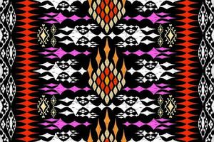 ethnisch Zahl aztekisch Stickerei Stil. geometrisch Ikat orientalisch traditionell Kunst Musterdesign zum ethnisch Hintergrund, Hintergrund, Mode, Kleidung, Verpackung, Stoff, Element, Sarong, Grafik, Vektor Illustration