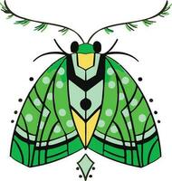 Symbol, Schmetterling mit Original Muster Karikatur Vektor