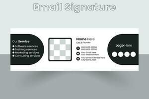 e-post signatur design mall, e-post signatur, vektor e-post signatur, post tecken,