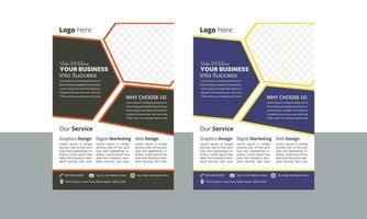 Geschäft Flyer Vorlagen kostenlos herunterladen, korporativ Geschäft Marketing Agentur Flyer vektor
