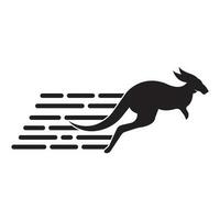 Känguru Symbol, Logo Illustration Design Vorlage. vektor