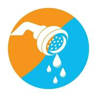 Dusche Symbol, Logo Illustration Design Vorlage. vektor