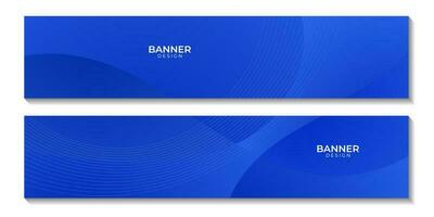 abstrakt Geschäft Banner Blau Welle Gradient Hintergrund vektor