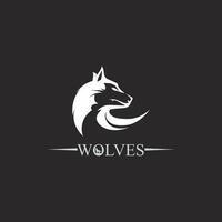 Wölfe Logo, Fuchs, Wolfskopf, Tier Vetor und Logo Design Wild Brüllen Hund Illustration, abstrakt für Spiel Logo Symbol Kopf Tier vektor