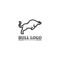 bull buffalo head, ko, animal maskot logo design vector for sport horn buffalo, animal, däggdjur, head logo, wild, matador