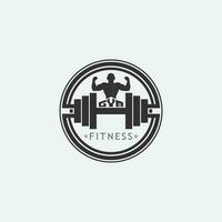 fitness logotyp design vektor illustrationikon