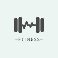 fitness logotyp design vektor illustrationikon