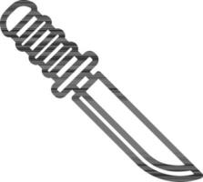 linje konst illustration av kniv ikon. vektor