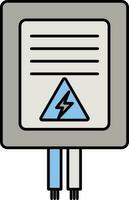 vektor illustration av elektrisk meter.