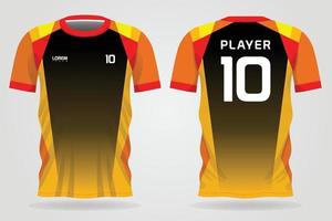Sport Trikot zeitlich spät für Teamuniformen und Fußball-T-Shirt Design vektor