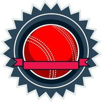 klistermärke, märka eller märka för cricket. vektor