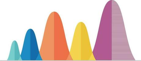 bunt statistisch Infografik Element. vektor