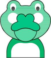 Krokodil Symbol oder Symbol im Grün und Weiß Farbe. vektor