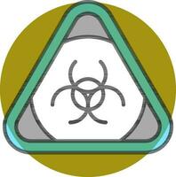 vektor illustration av biohazard symbol.