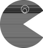Illustration von Pacman Videospiel Symbol zum spielen. vektor