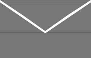 glyf ikon av post i platt stil. vektor