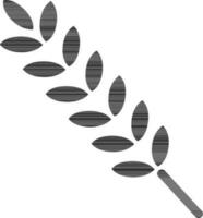 isoliert Blätter Symbol im eben Stil . vektor