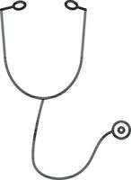 Illustration von Schlaganfall Stethoskop Symbol. vektor