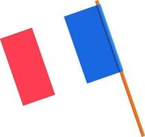 Illustration von ein Frankreich Flagge. vektor