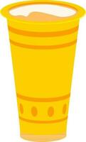 Thanai trinken Glas Symbol im Orange und Gelb Farbe. vektor